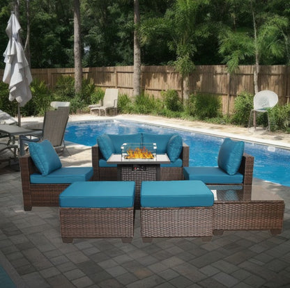 8 Piece Outdoor PE Wicker Furniture