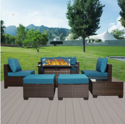 8 Piece Outdoor PE Wicker Furniture