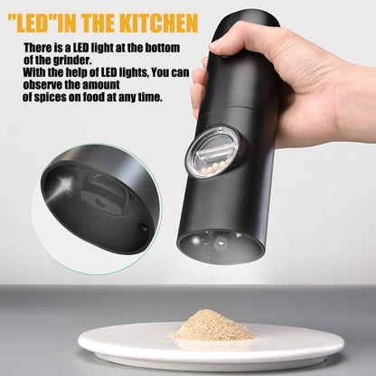 USB Rechargeable Electric Salt And Pepper Grinde