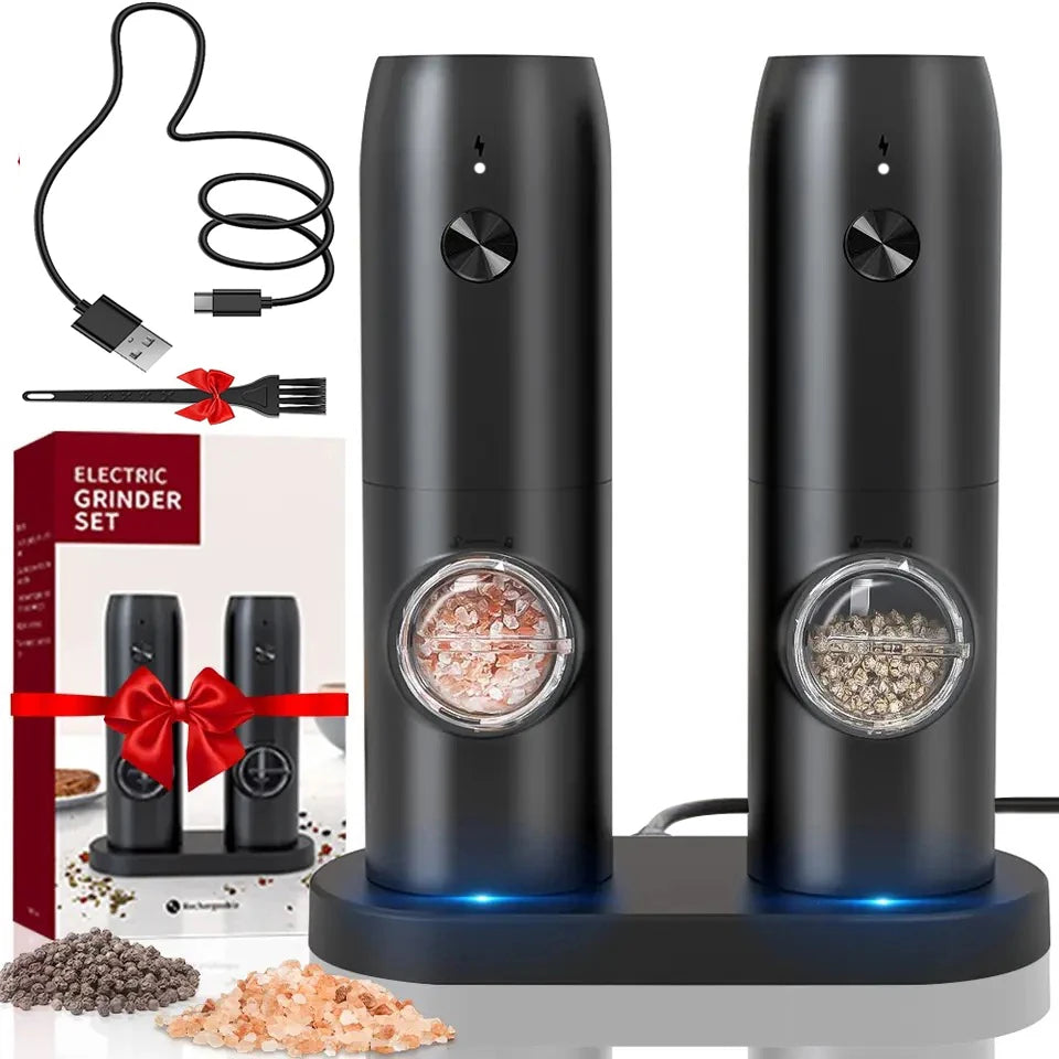 USB Rechargeable Electric Salt And Pepper Grinde