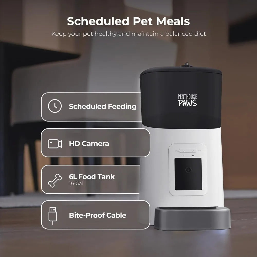 Smart WiFi Automatic Cat & Dog Feeder with Camera