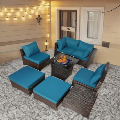 8 Piece Outdoor PE Wicker Furniture